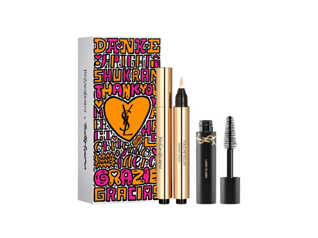 YSL SET Touche Eclat 02 Ivoire Lumiere + Mini Lash Clash Black 01