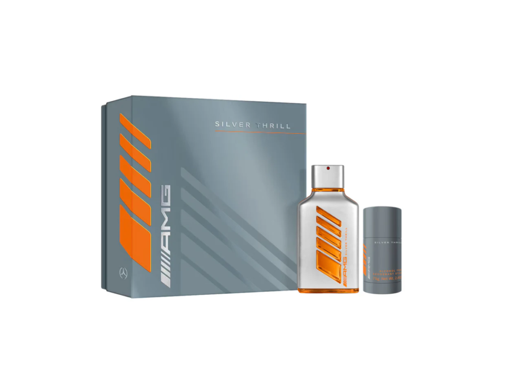 MERCEDES BENZ SET AMG Silver Thrill Eau de Parfum Vapo 100ml + Deo Stick 75g